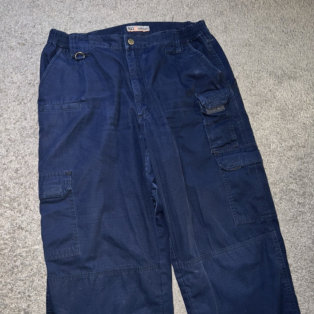 5.11 Tactical Apex Pants Mens Sz. 36x36‎ Navy Blue Workwear Utility Cargo